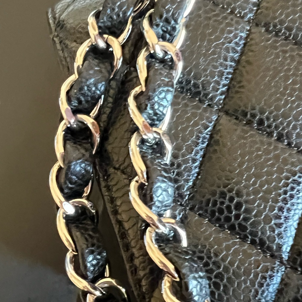 Chanel Classic Double Flap in Medium Caviar Leather 11 Series FULL SET PRISTINE - Picture 13 of 16